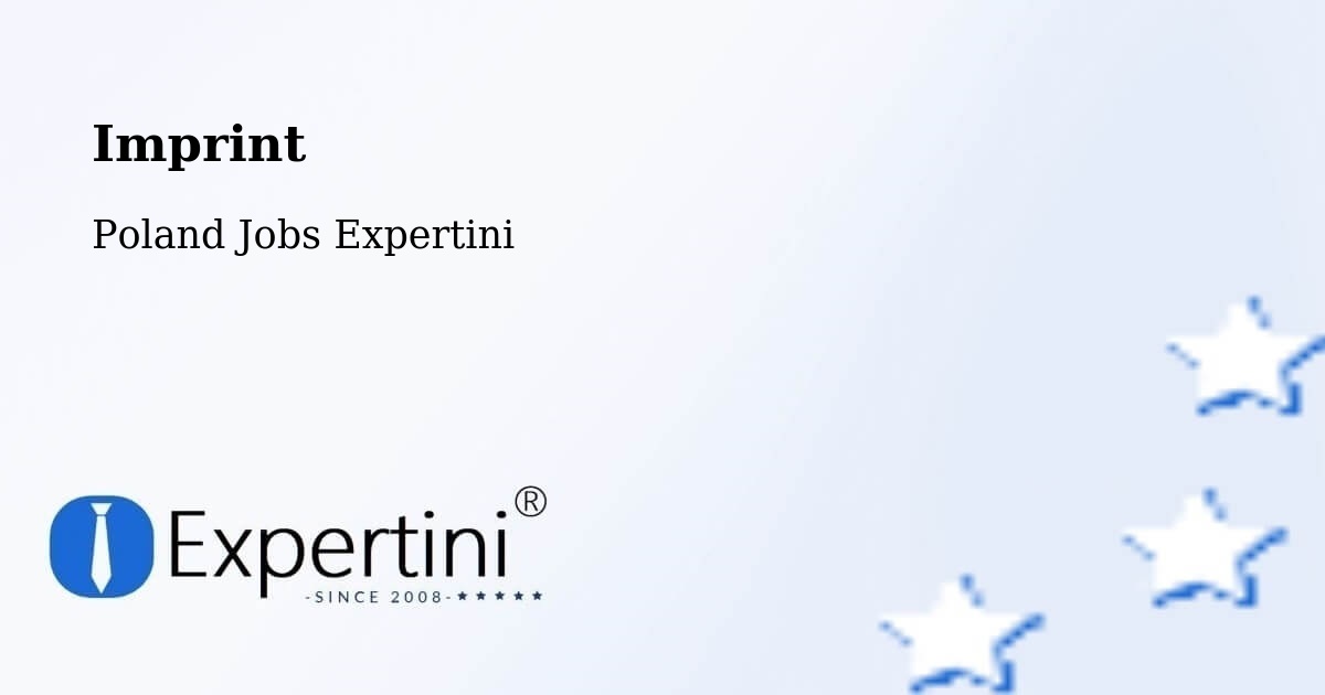 Imprint – Trzcianka - Poland Jobs Expertini